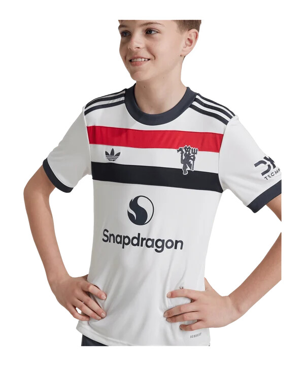 adidas originals manchester united 3. dres 2024.2025. dječji bijeli