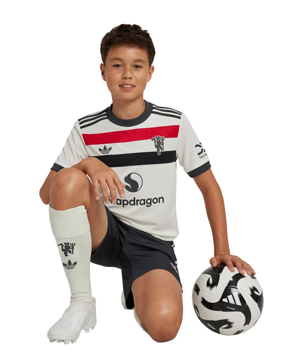 adidas originals manchester united kratke hlače 3rd 20242025 kids grey