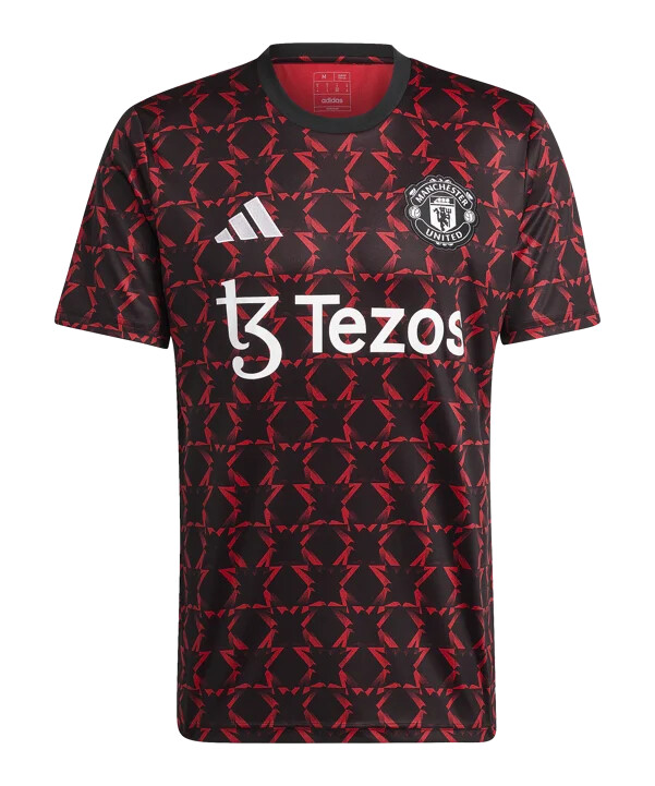 adidas manchester united predmatč dres 2024.2025. crni