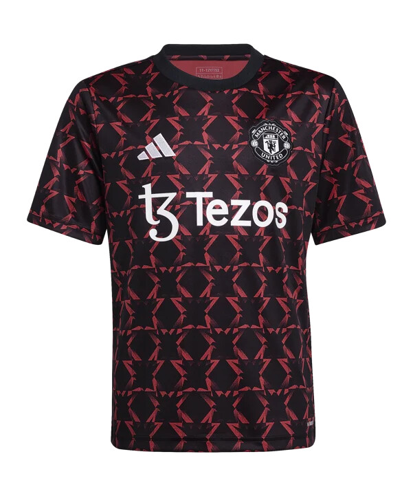 adidas manchester united predmatch dres 2024.2025. dječji crni