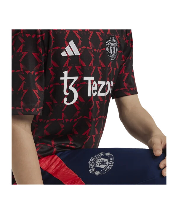 adidas manchester united predmatch dres 2024.2025. dječji crni