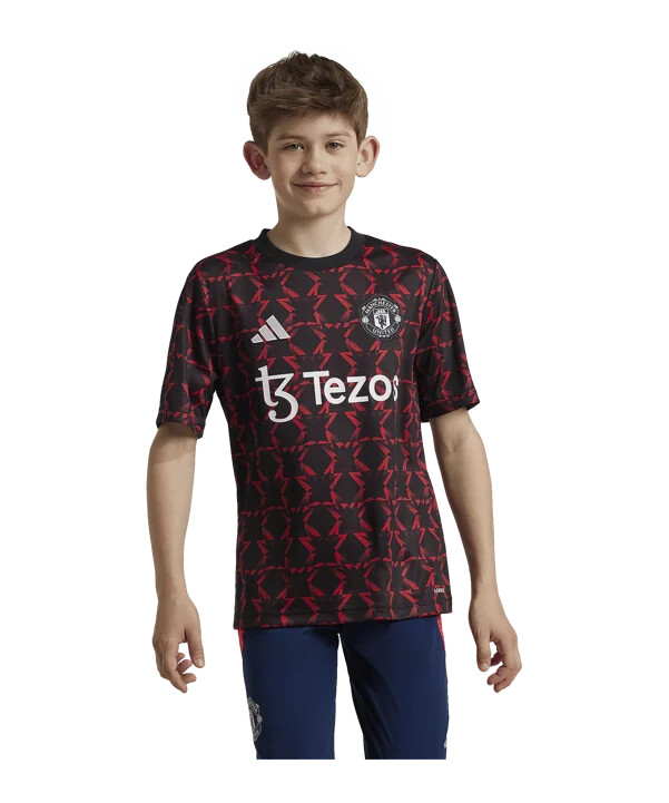 adidas manchester united predmatch dres 2024.2025. dječji crni