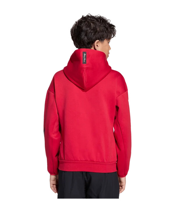 adidas manchester united anthem majica s kapuljačom za djecu crvene boje