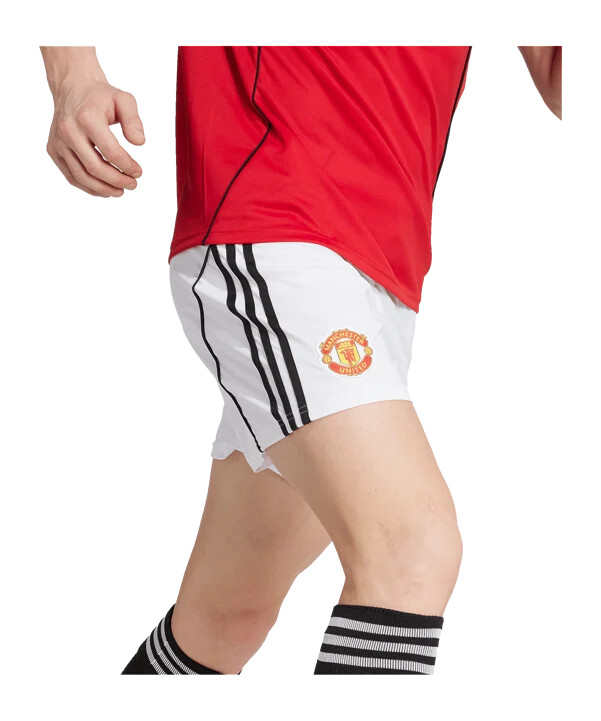 adidas manchester united kratke hlače za dom 2025.2026. bijela