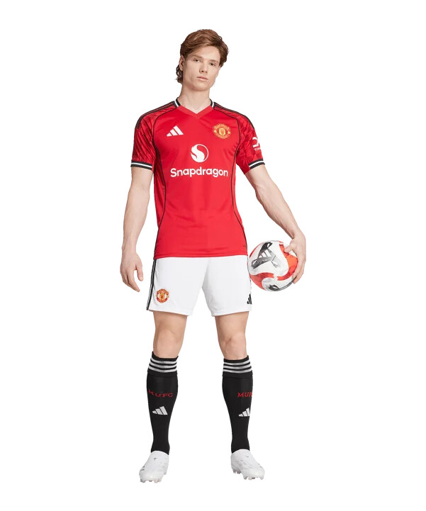 adidas manchester united kratke hlače za dom 2025.2026. bijela