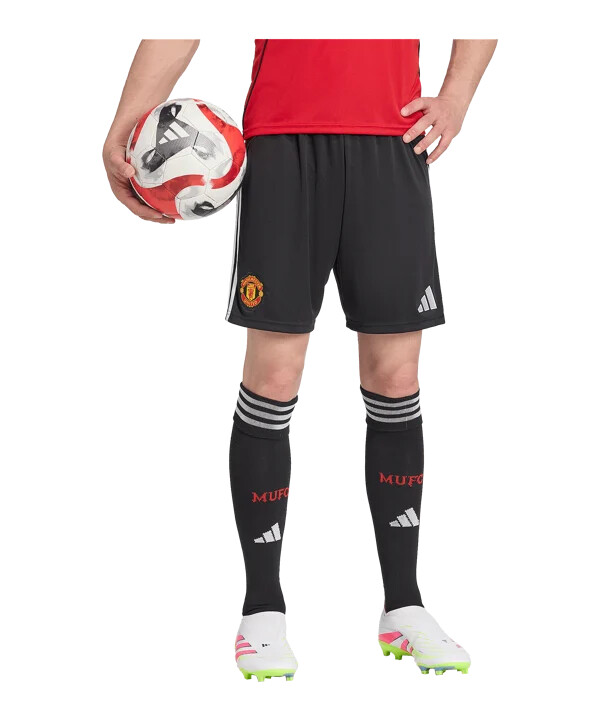adidas manchester united kratke hlače za dom 2025.2026. crne