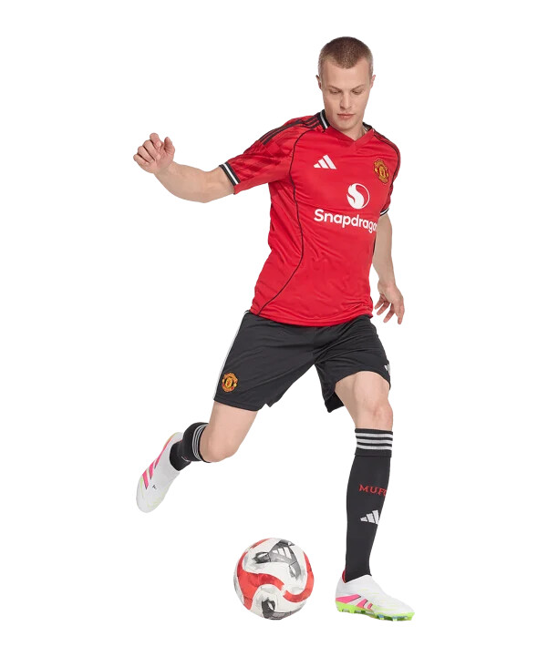 adidas manchester united kratke hlače za dom 2025.2026. crne