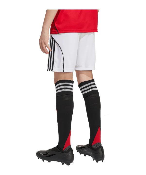 adidas manchester united kratke hlače home 20252026 dječje bijele