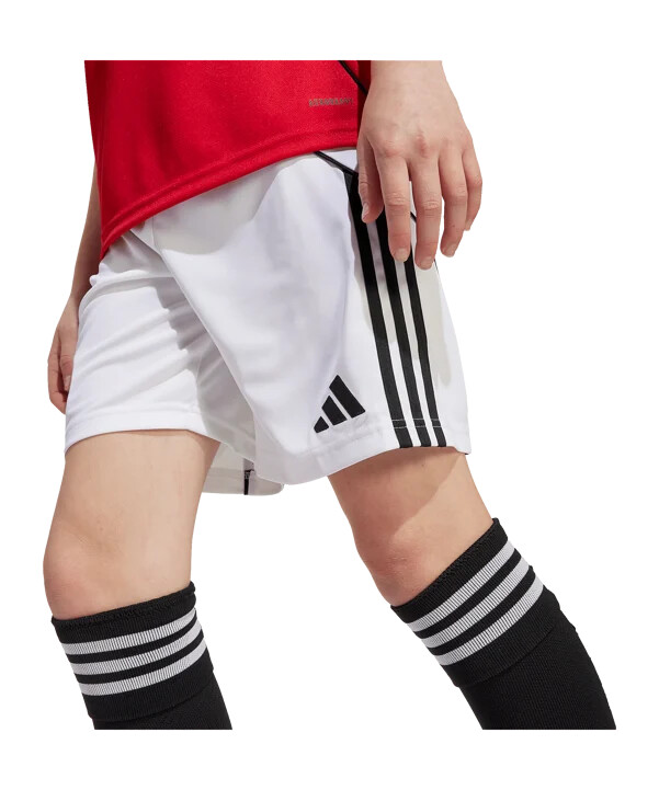adidas manchester united kratke hlače home 20252026 dječje bijele