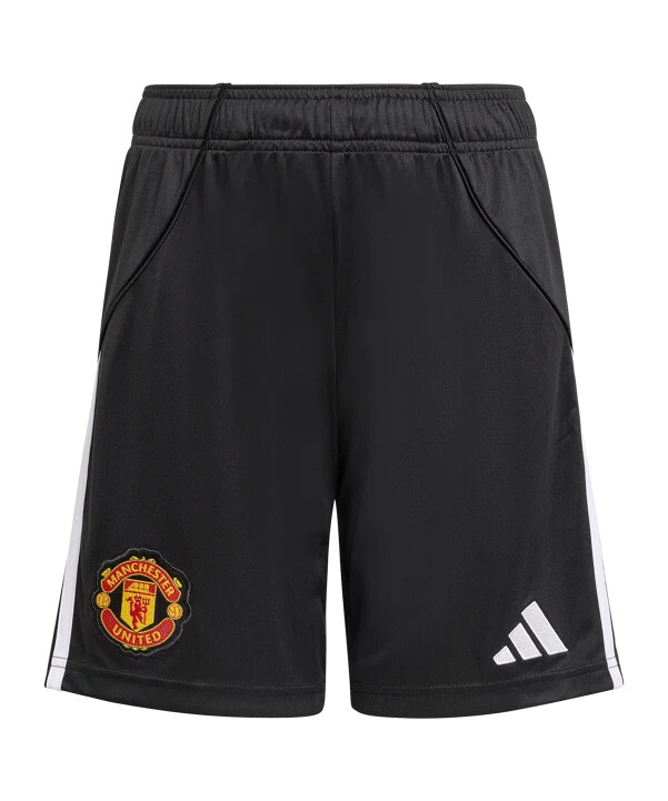 adidas manchester united kratke hlače home 20252026 dječje crne