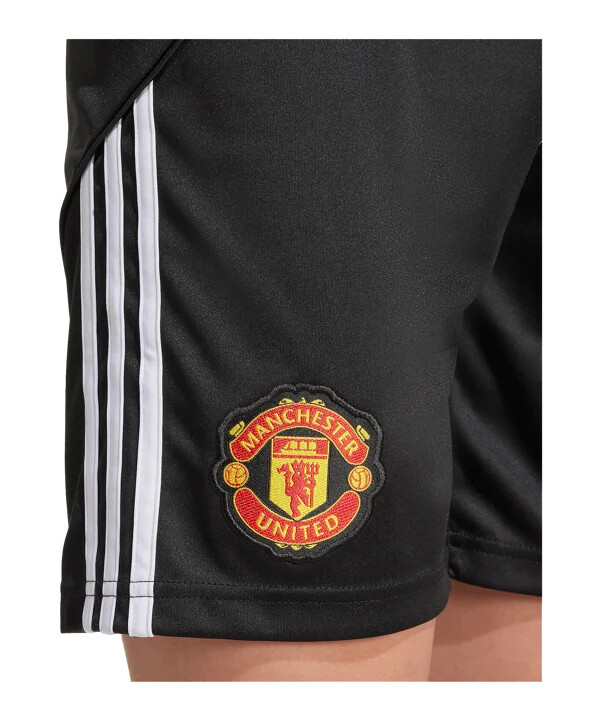 adidas manchester united kratke hlače home 20252026 dječje crne