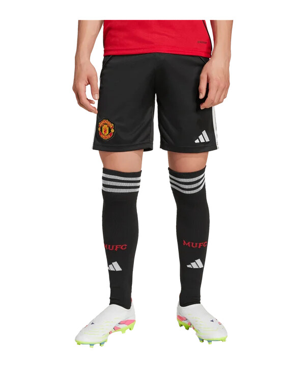 adidas manchester united kratke hlače home 20252026 dječje crne