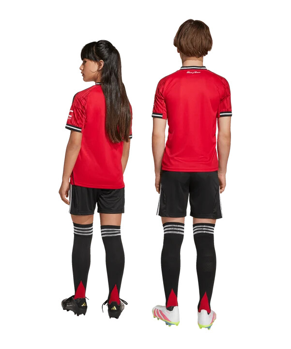 adidas manchester united kratke hlače home 20252026 dječje crne