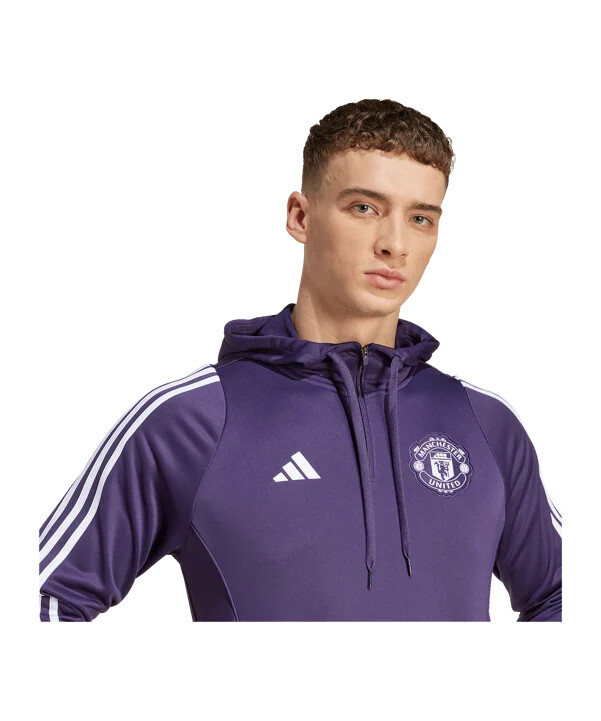 adidas manchester united trening majica s kapuljačom ljubičasta
