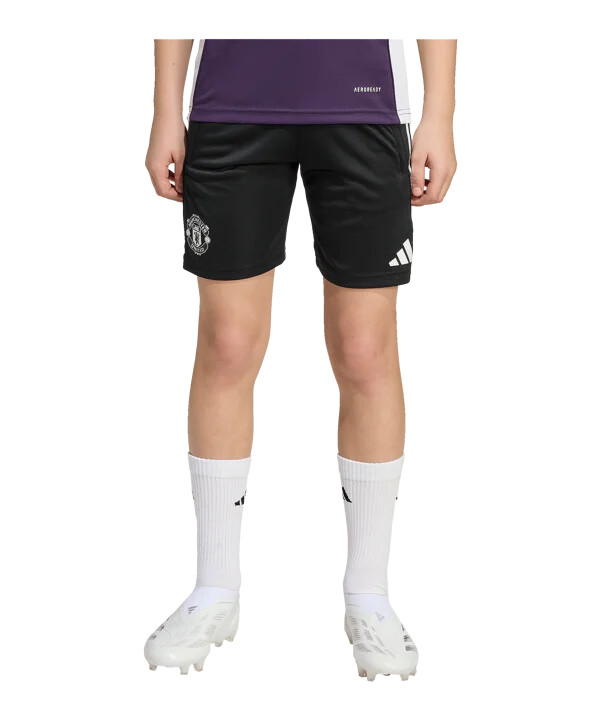 adidas manchester united kratke hlače za trening za djecu crne boje