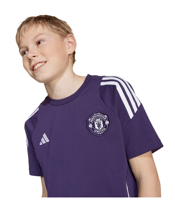 adidas manchester united competition training majica za djecu ljubičasta