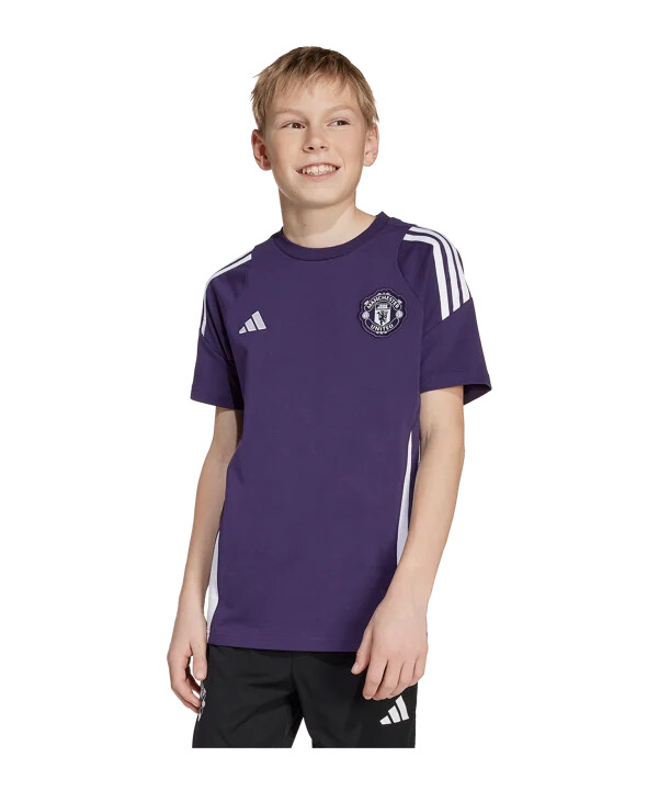 adidas manchester united competition training majica za djecu ljubičasta