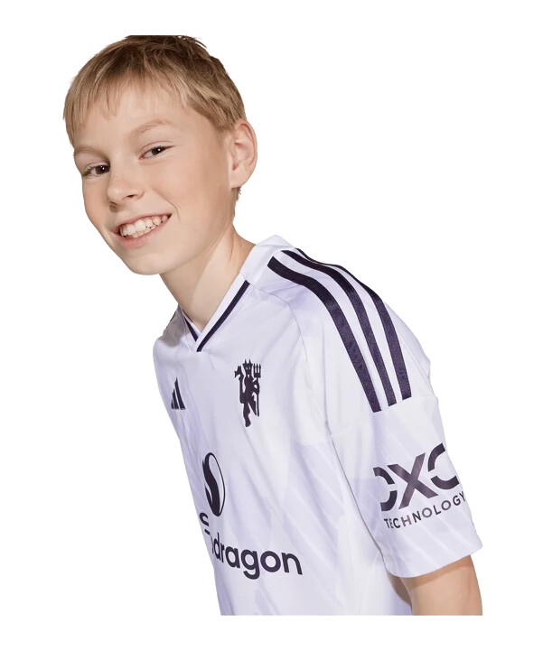 adidas manchester united gostujući dres 20252026 dječji bijeli