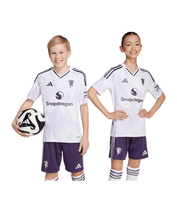 adidas manchester united gostujući dres 20252026 dječji bijeli