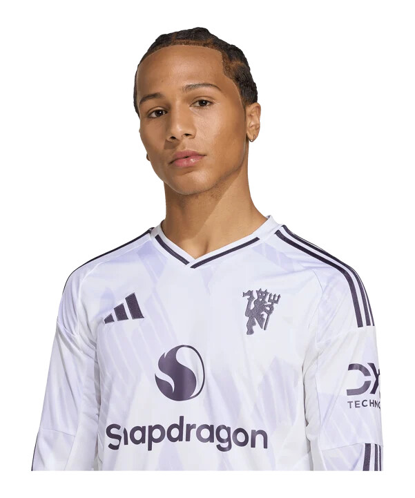adidas manchester united gostujući dres dugih rukava 2025.2026. bijeli