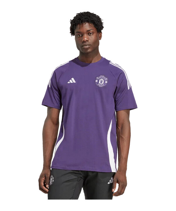 adidas manchester united tiro majica kratkih rukava ljubičasta