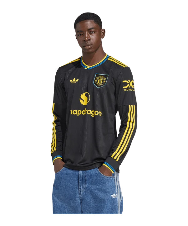 adidas manchester united dres dugih rukava za treću momčad 2025.2026. crni