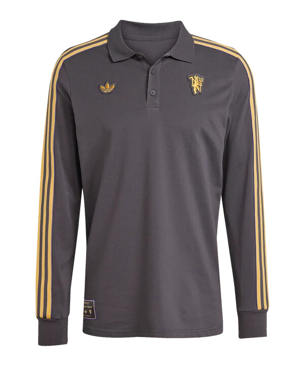 adidas manchester united icon majica dugih rukava crna
