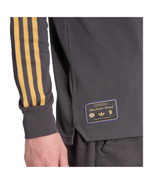 adidas manchester united icon majica dugih rukava crna