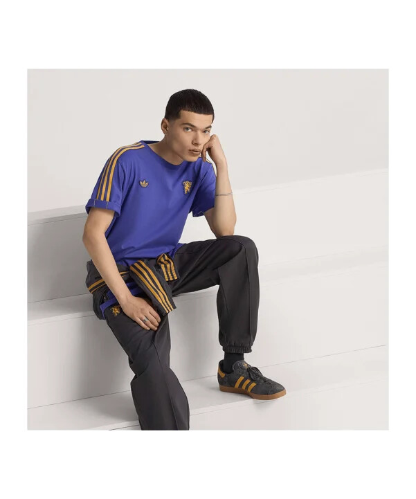 adidas manchester united icons majica kratkih rukava ljubičasta