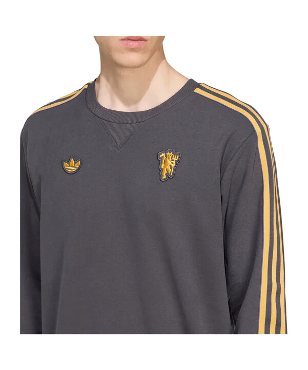 adidas manchester united icon majica s kapuljačom crna