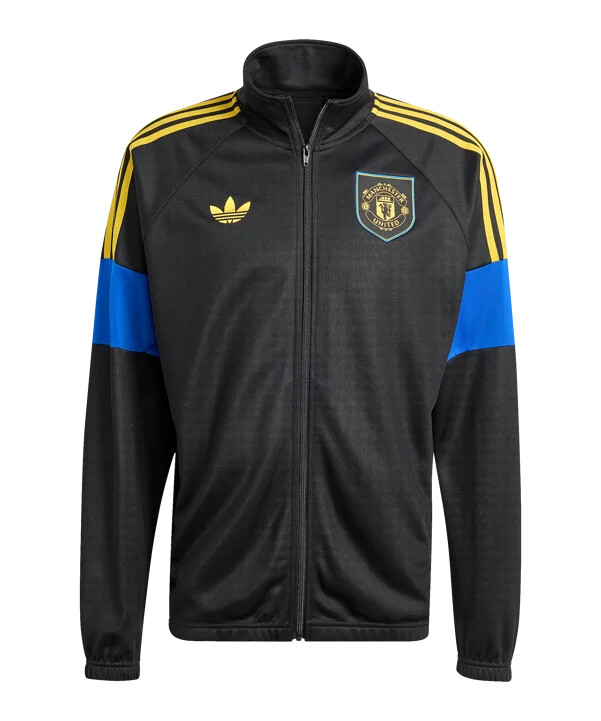 adidas manchester united lfstlr track sweatshirt crna