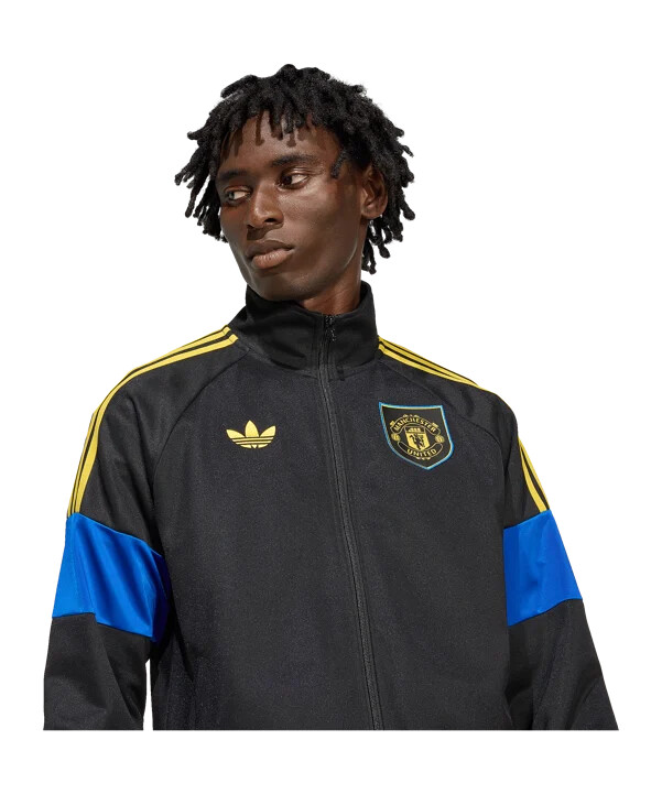 adidas manchester united lfstlr track sweatshirt crna