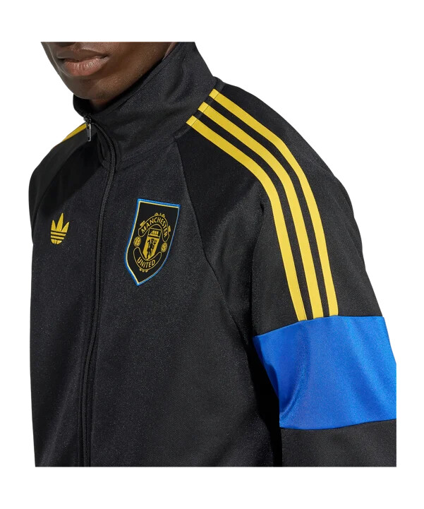 adidas manchester united lfstlr track sweatshirt crna