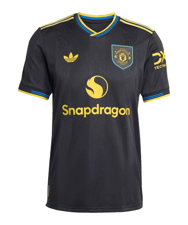 adidas manchester united autentičan dres treće momčadi 2025.2026. crni