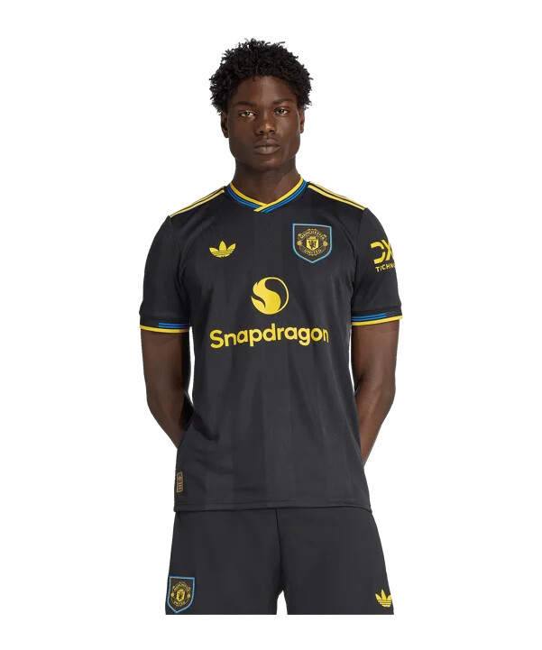 adidas manchester united autentičan dres treće momčadi 2025.2026. crni