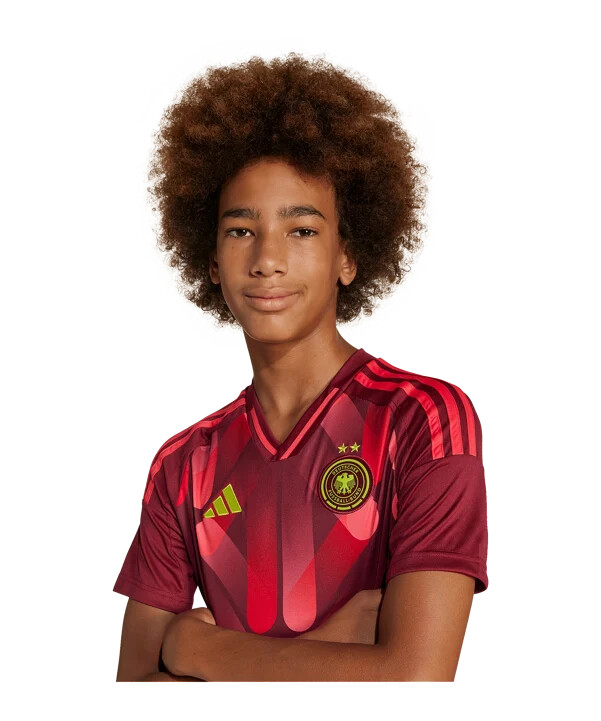 adidas dječji gostujući dres njemačke za euro 2025. crveni