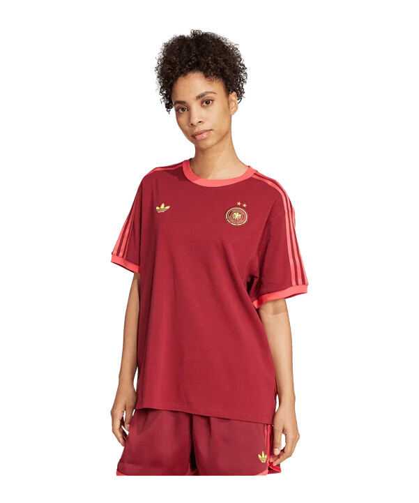adidas njemačka ženska majica kratkih rukava crvena
