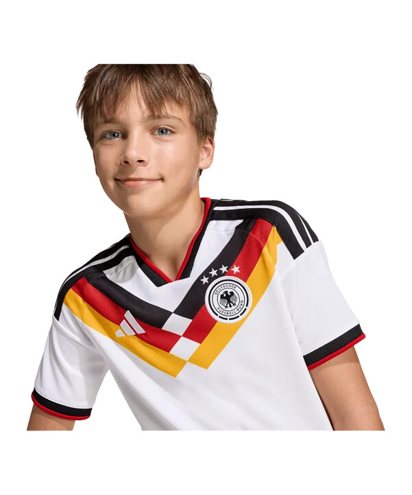 adidas dfb njemačka domaći dres svjetskog prvenstva 2026 dječji bijeli