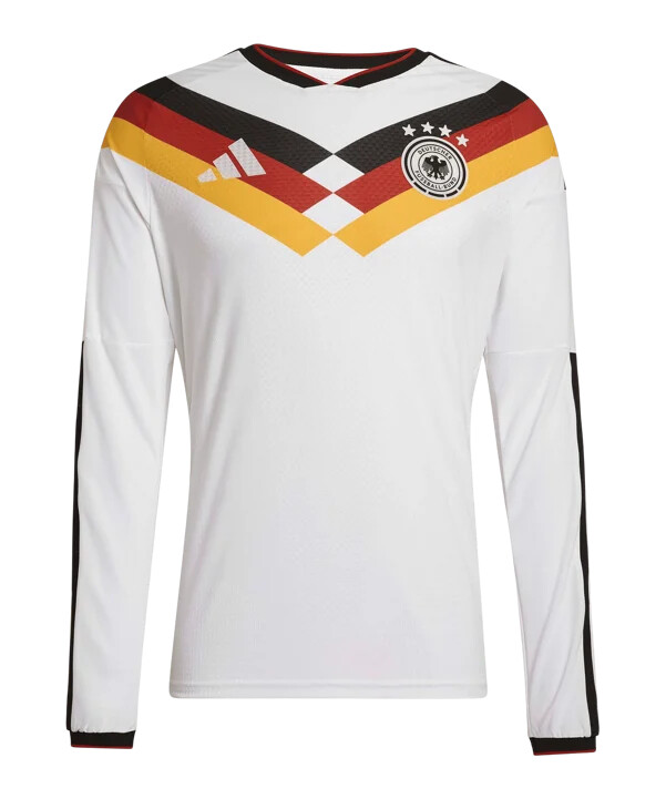 adidas dfb njemačka autentični domaći dres dugih rukava svjetskog prvenstva 2026. bijeli