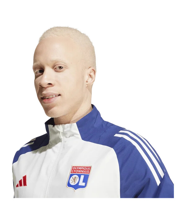 adidas olympique lyon prematch jakna 20242025 bijela
