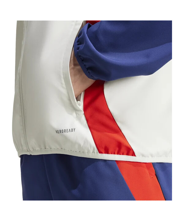 adidas olympique lyon prematch jakna 20242025 bijela