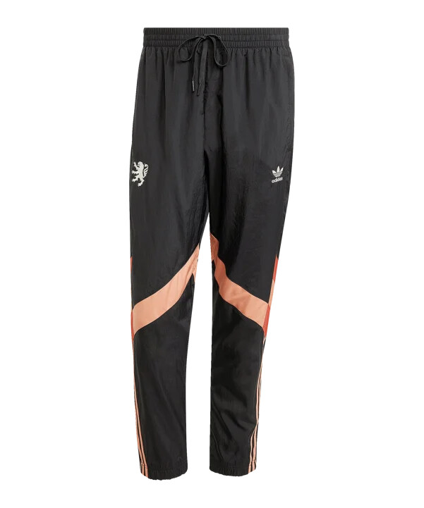 adidas originals olympique lyon hlače za trening crne