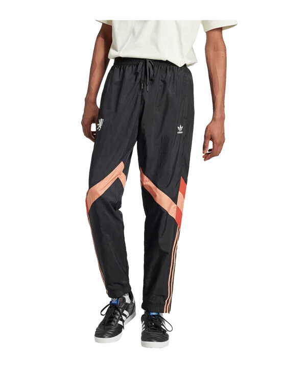 adidas originals olympique lyon hlače za trening crne