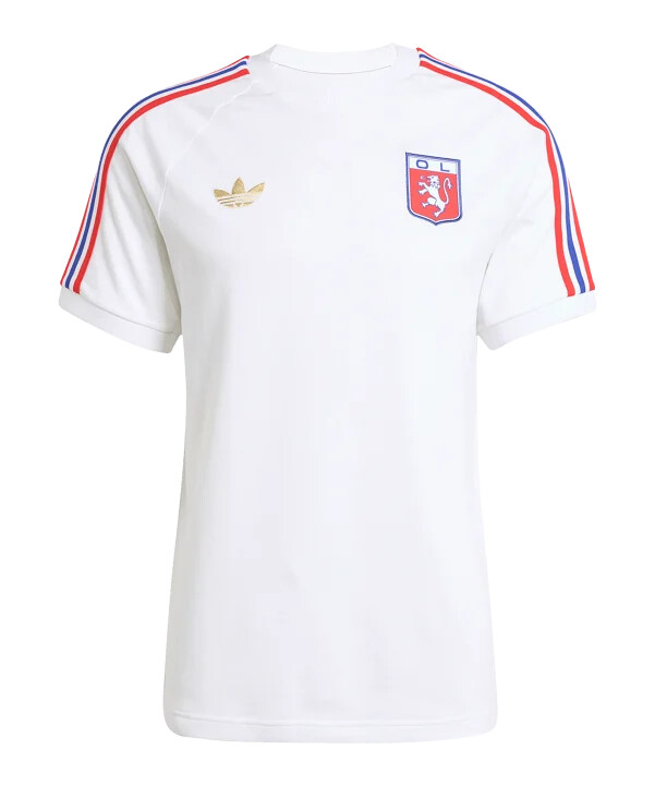 bijela majica kratkih rukava adidas olympique lyon 75