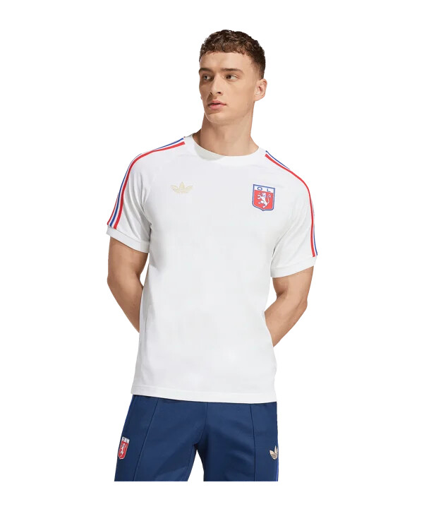 bijela majica kratkih rukava adidas olympique lyon 75