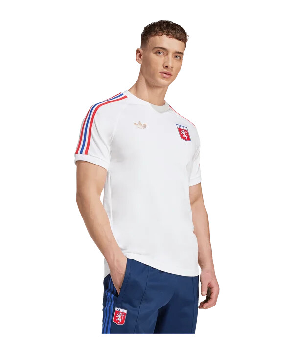 bijela majica kratkih rukava adidas olympique lyon 75