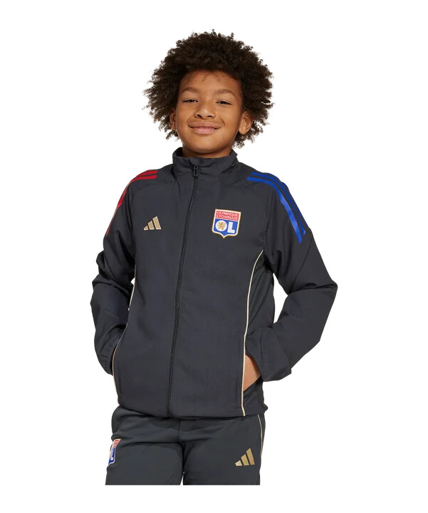 adidas olympique lyon presentation jakna dječja siva