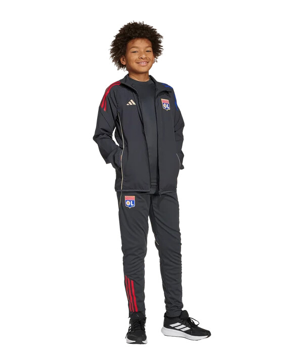 adidas olympique lyon presentation jakna dječja siva