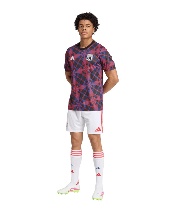 adidas olympique lyon prematch t-shirt 20252026 crna