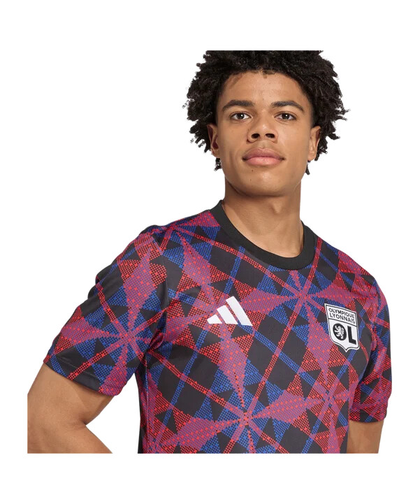 adidas olympique lyon prematch t-shirt 20252026 crna